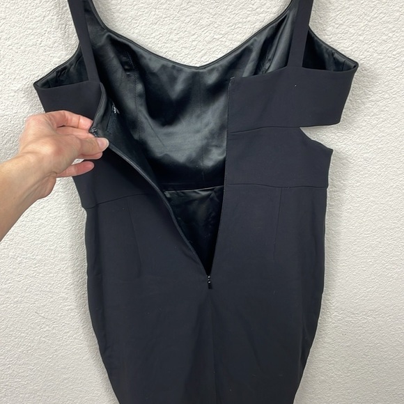 NWT Jay Godfrey Lauda Side Cut Out Black Mini Dress LBD Sheath Sz 8 - Picture 5 of 11